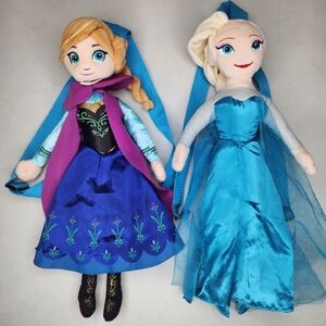 Frozen Backpacks Anna & Elsa Plush Dolls Disney Princess